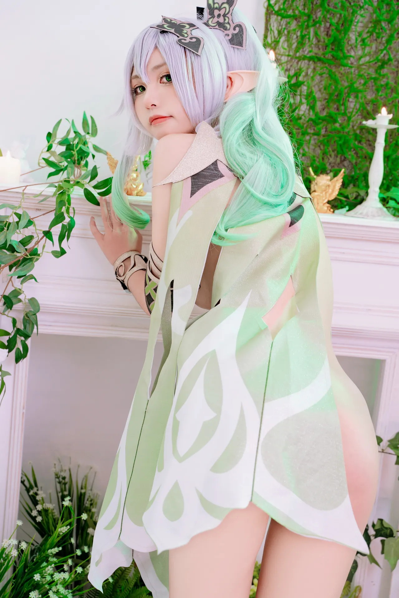 Nekokoyoshi (爆机少女喵小吉) cosplay Nahida - Genshin Impact 2-erohere11.webp