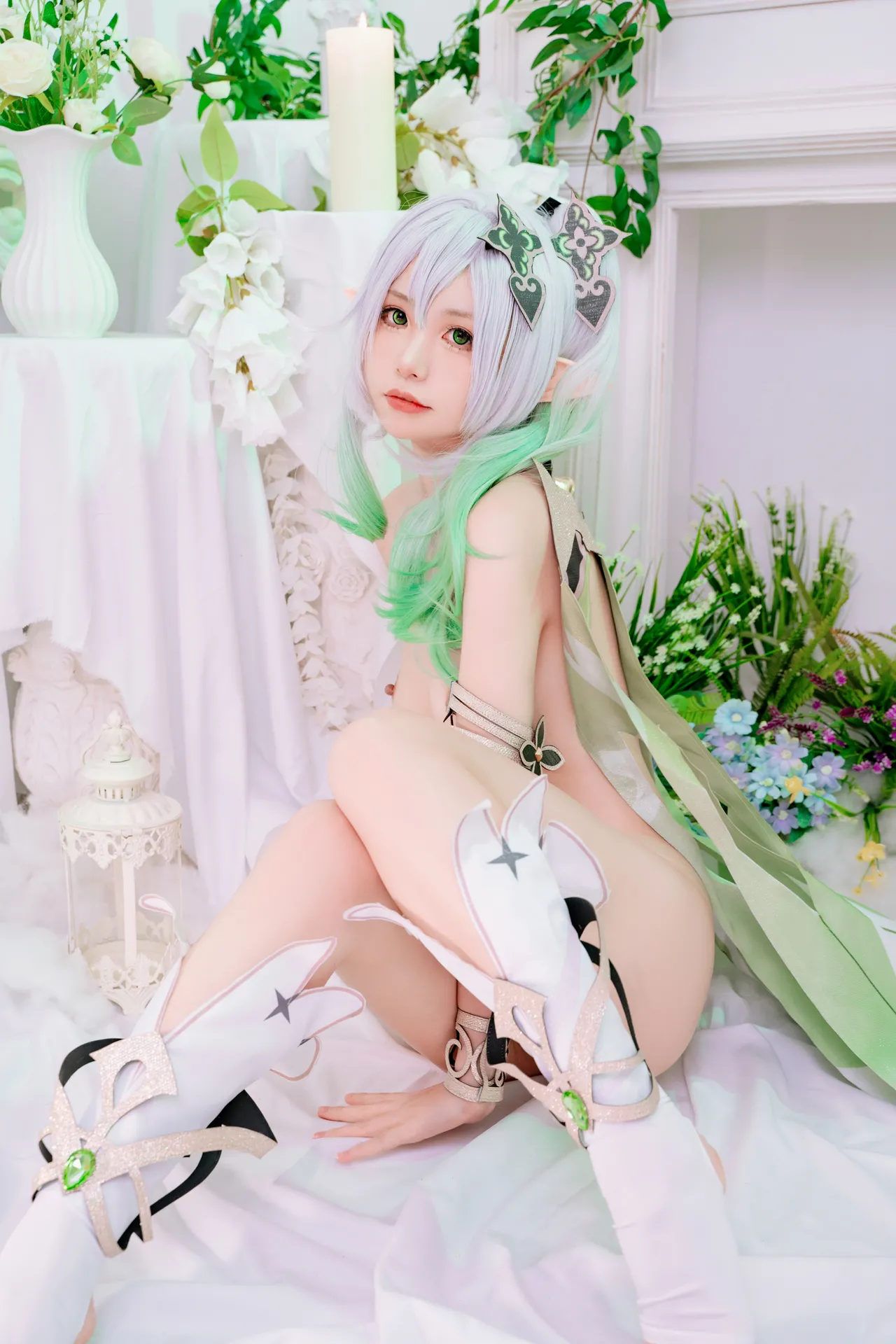 Nekokoyoshi (爆机少女喵小吉) cosplay Nahida - Genshin Impact 2-erohere22.webp