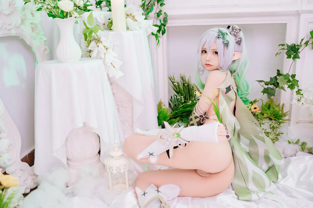 Nekokoyoshi (爆机少女喵小吉) cosplay Nahida - Genshin Impact 2-erohere42.webp