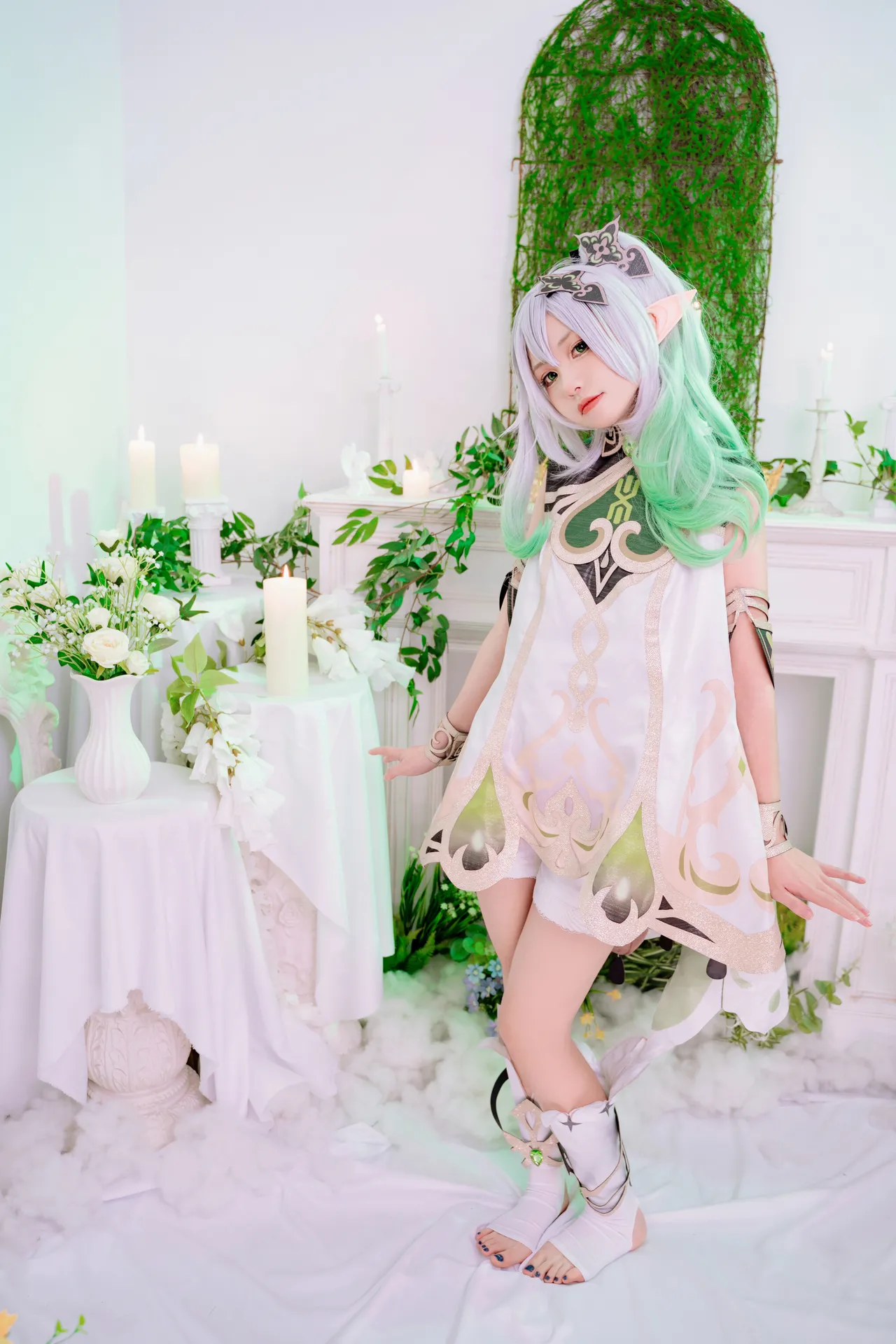 Nekokoyoshi (爆机少女喵小吉) cosplay Nahida - Genshin Impact-erohere10.webp