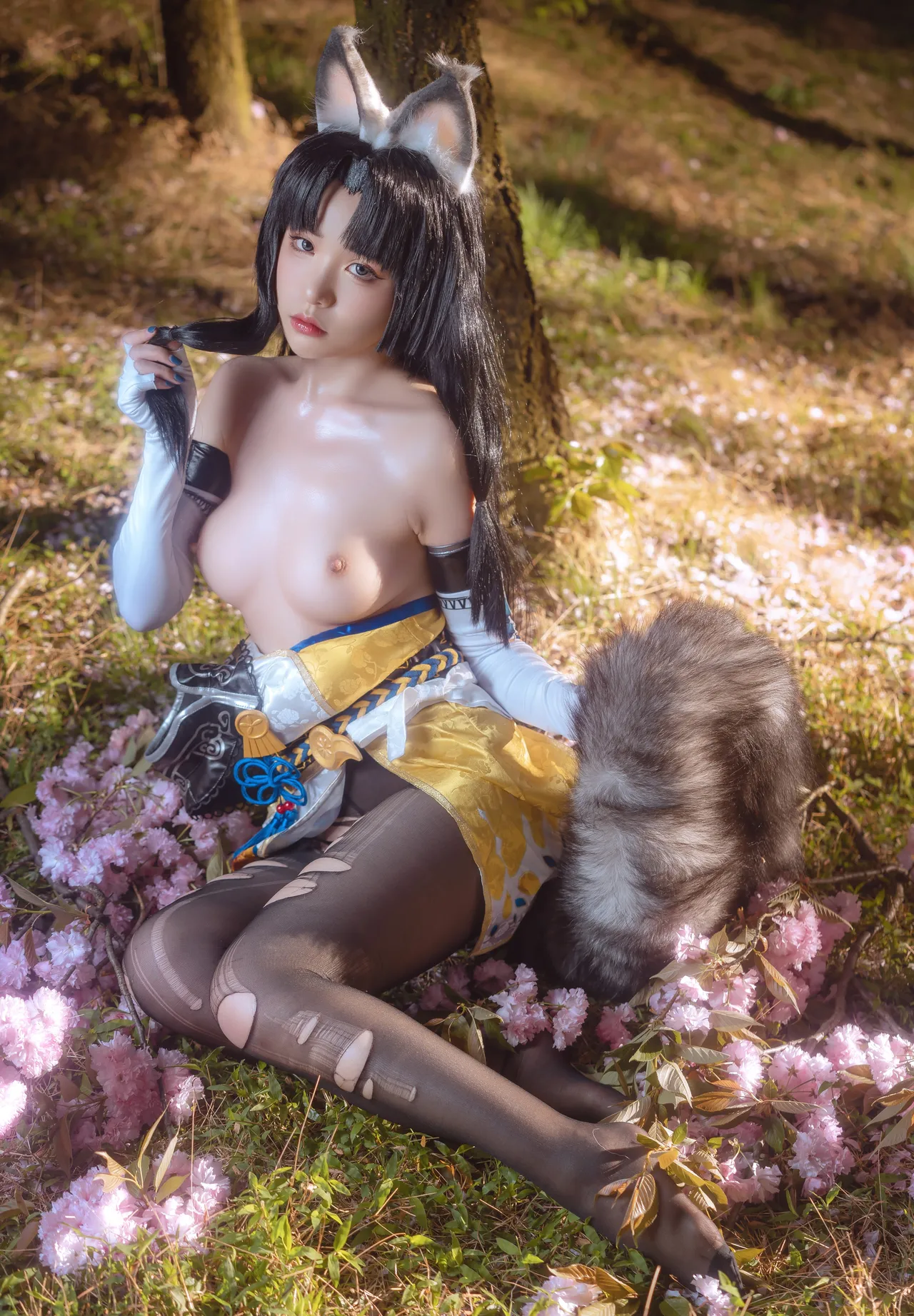 Nekokoyoshi (爆机少女喵小吉) cosplay Tsuchimikado Kurumi - NarakaBladepoint-erohere27.webp