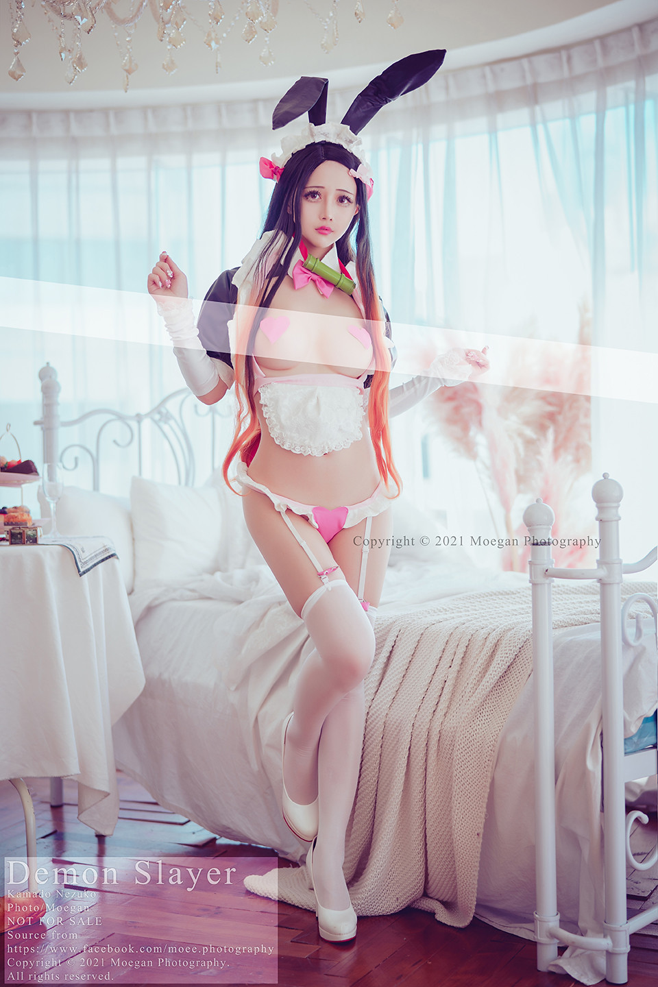 Okita Rinka Kamado Nezuko, bunny maid ver. (Kimetsu no Yaiba)
