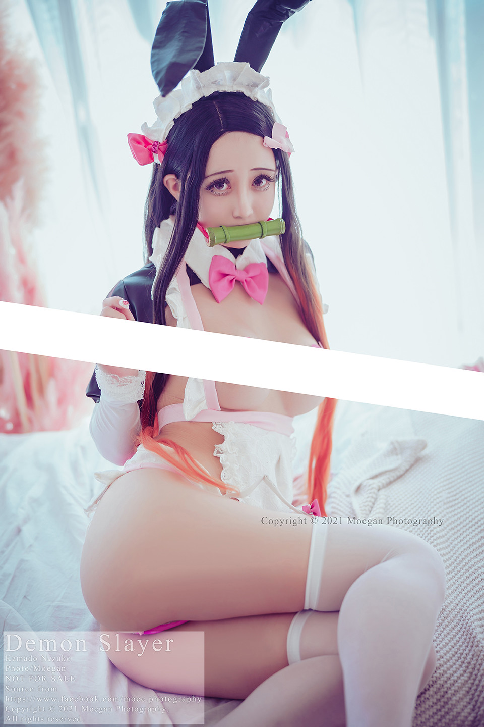 Okita Rinka Kamado Nezuko, bunny maid ver. (Kimetsu no Yaiba)-erohere3.jpg