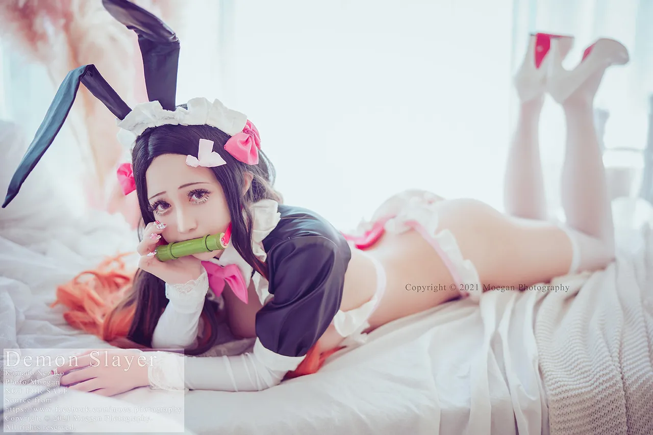 Okita Rinka Kamado Nezuko, bunny maid ver. (Kimetsu no Yaiba)-erohere4.webp