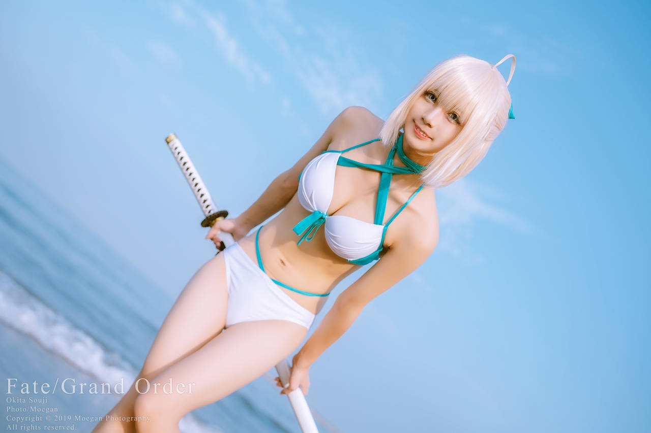 Okita Rinka Okita Souji Swimsuit ver. (FateGrand Order)-erohere7.jpg