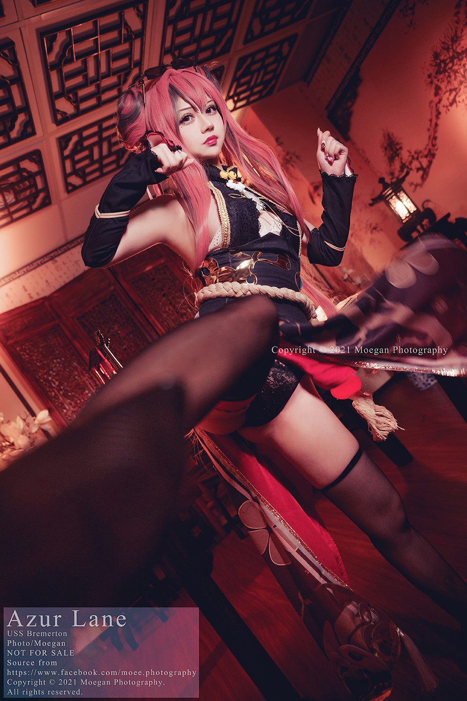 Okita Rinka USS Bremerton, kung fu girl ver. (Azur Lane)-erohere3.jpg