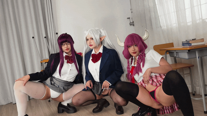 PuyPuy - Aura JK & 阿乌拉 JK & 芙莉莲 & 菲伦-erohere171.gif