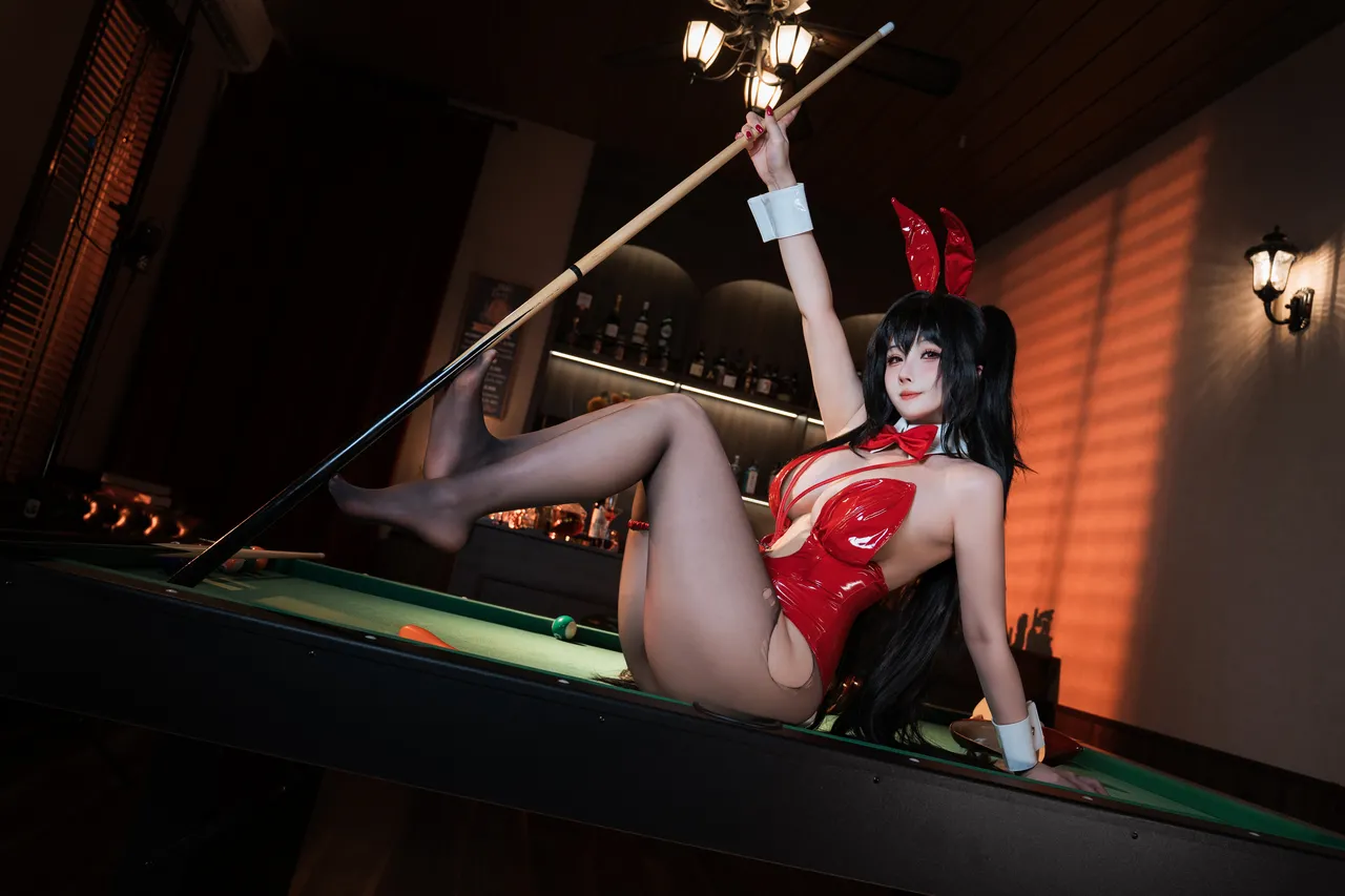 Rioko凉凉子 - 碧蓝航线 大凤 桌球兔女郎-erohere33.webp