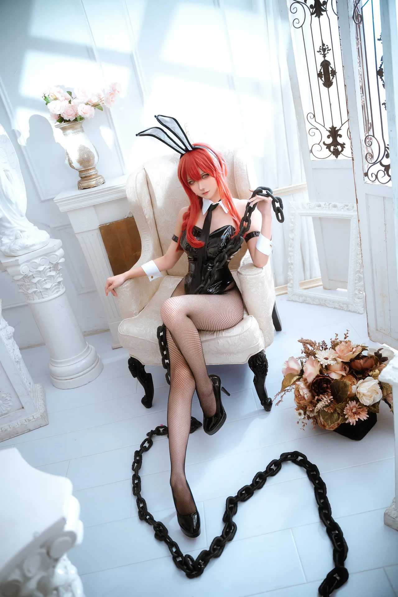 Seya狮砸 - 电锯人 帕瓦&amp;玛奇玛 兔女郎-erohere11.webp