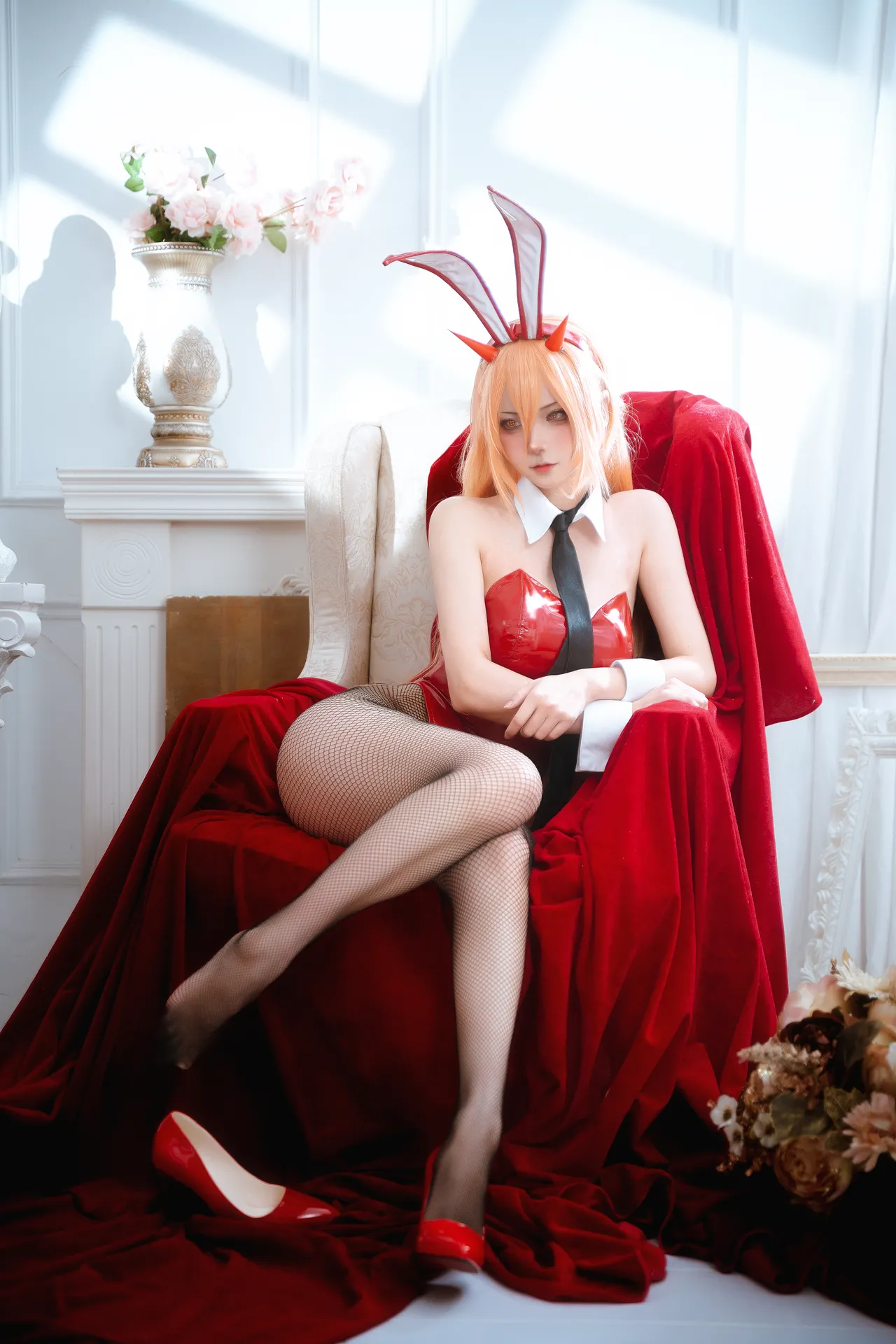 Seya狮砸 - 电锯人 帕瓦&amp;玛奇玛 兔女郎-erohere2.webp