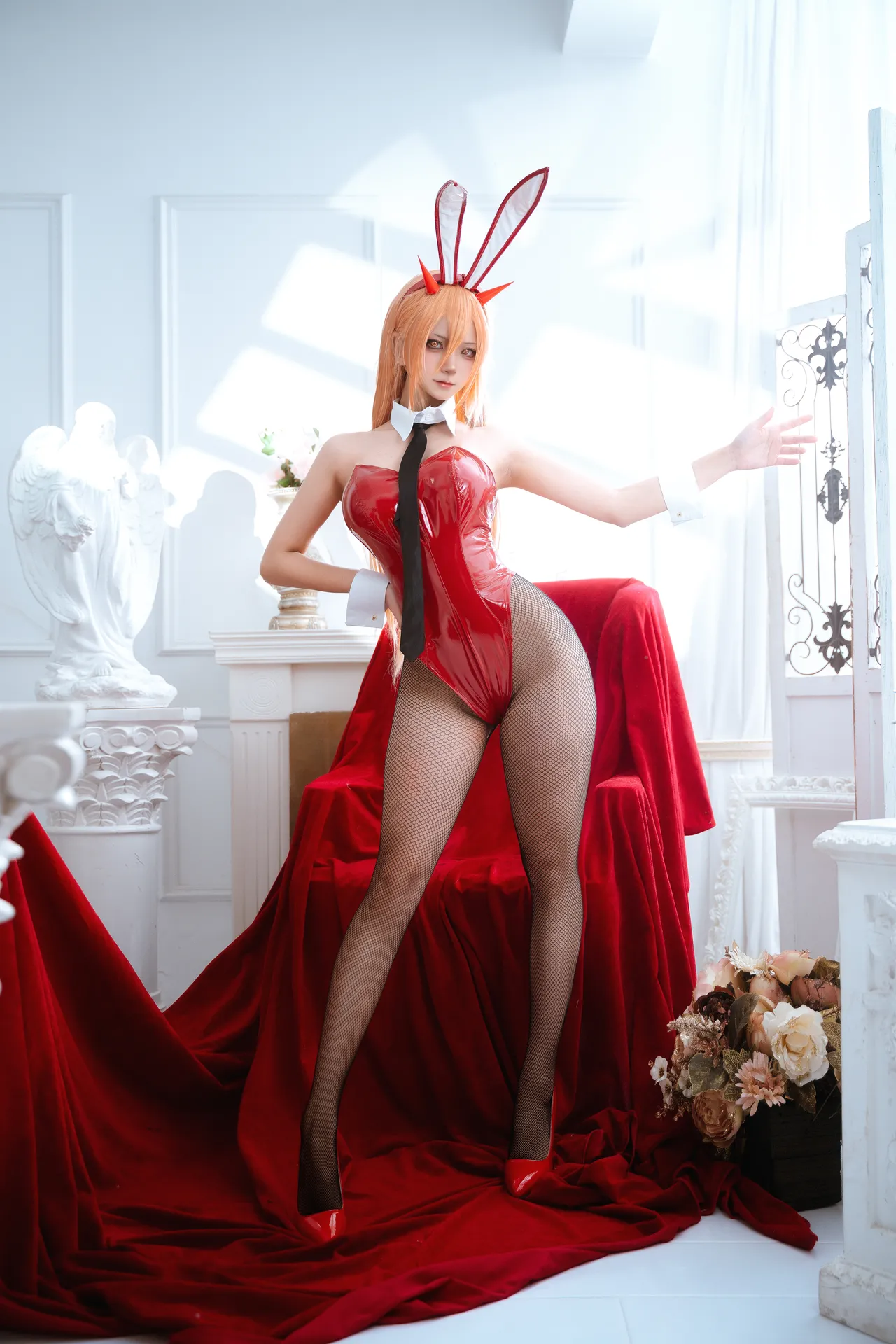 Seya狮砸 - 电锯人 帕瓦&amp;玛奇玛 兔女郎-erohere5.webp