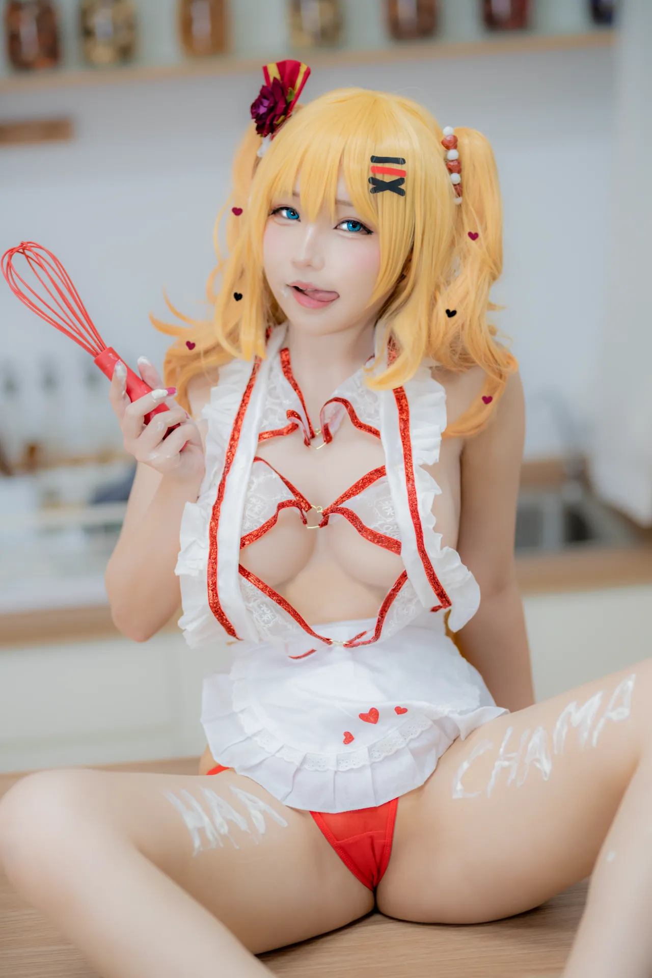 Takanashi Hanari - Hachama apron-erohere16.webp