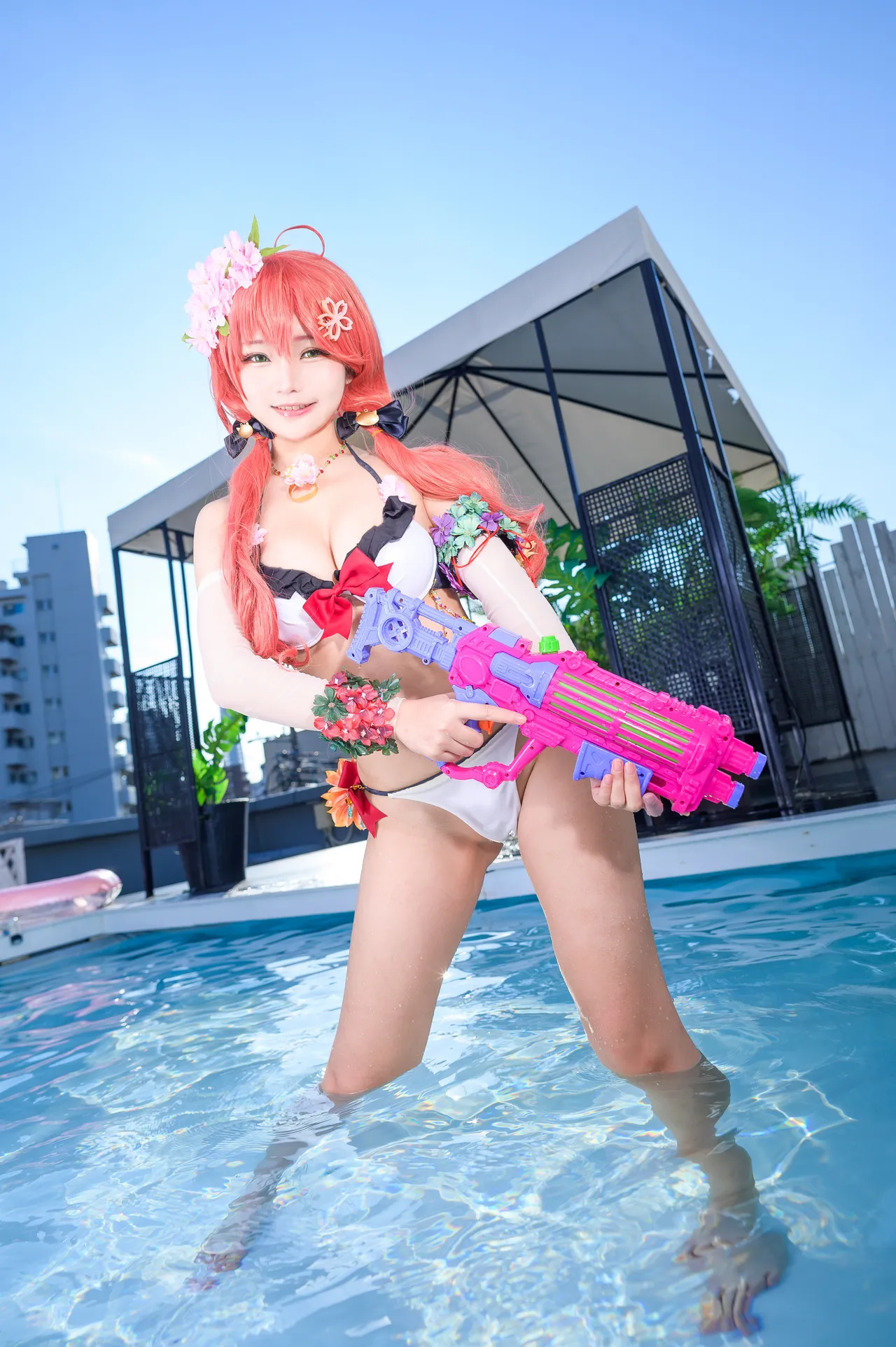 Takanashi Hanari - Miko bikini-erohere7.webp