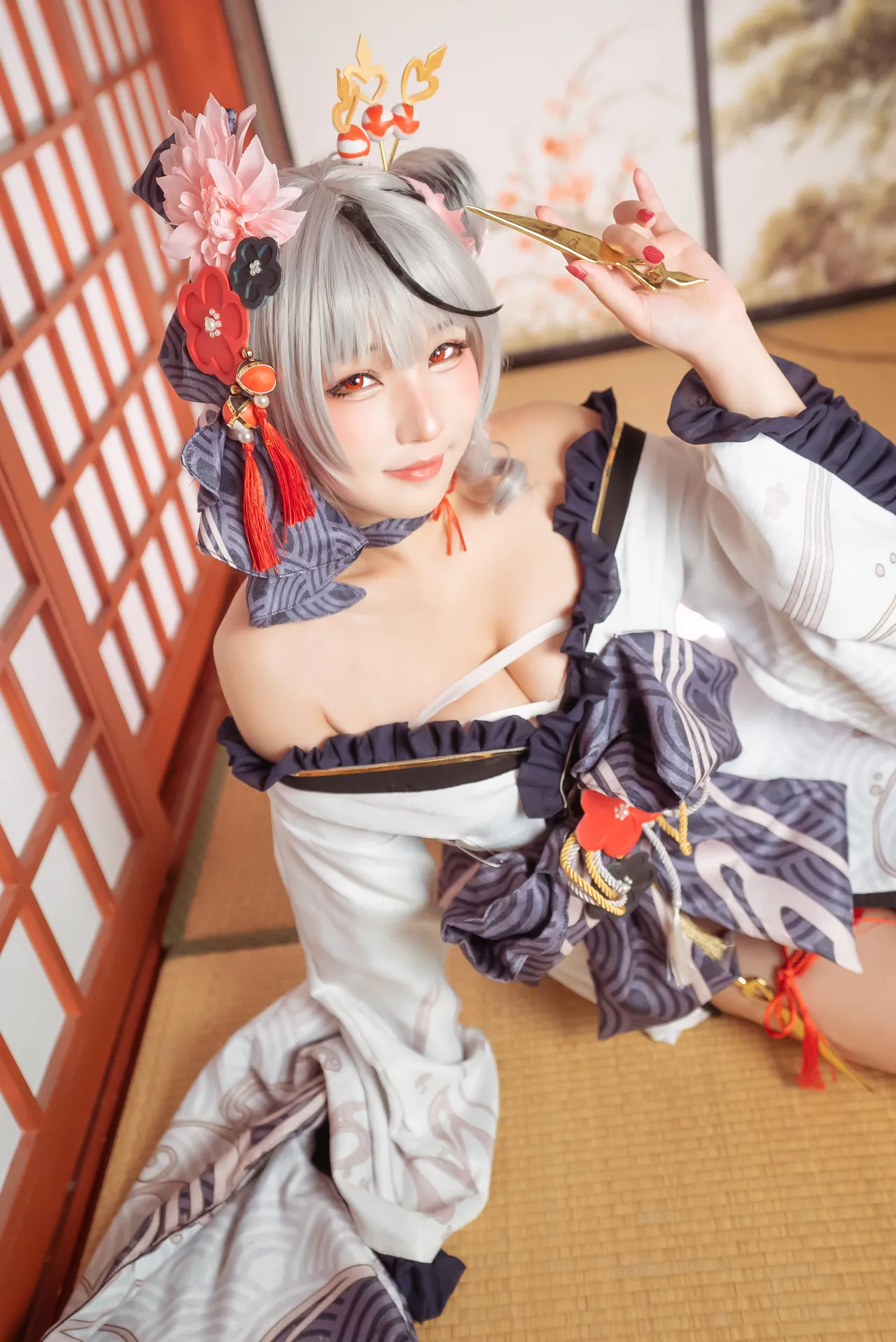 Takanashi Hanari - Sakamata Chloe yukata-erohere9.webp