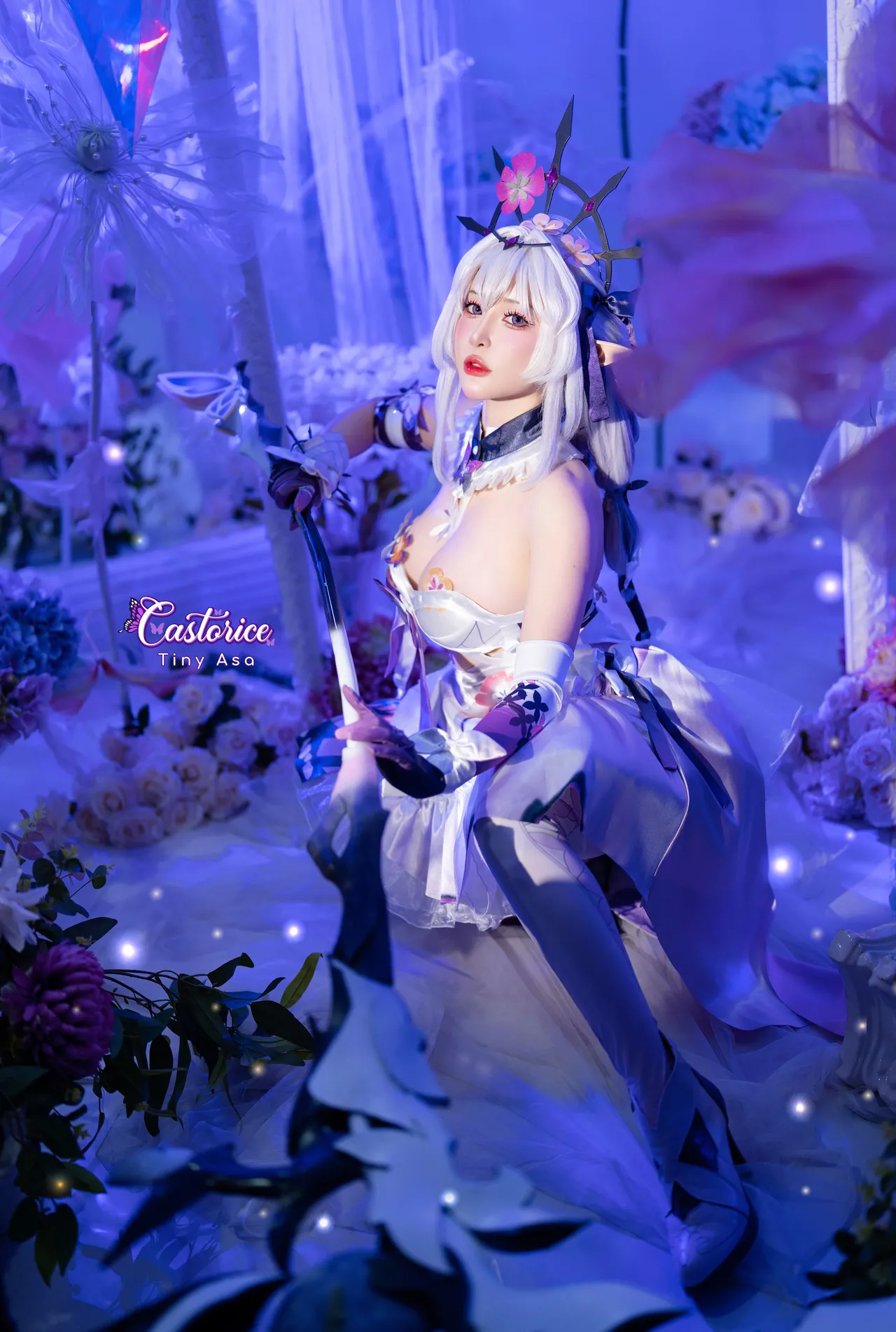 Tiny Asa アサ (tiny.asababy) cosplay Castorice - HonkaiStar Rail-erohere1.webp