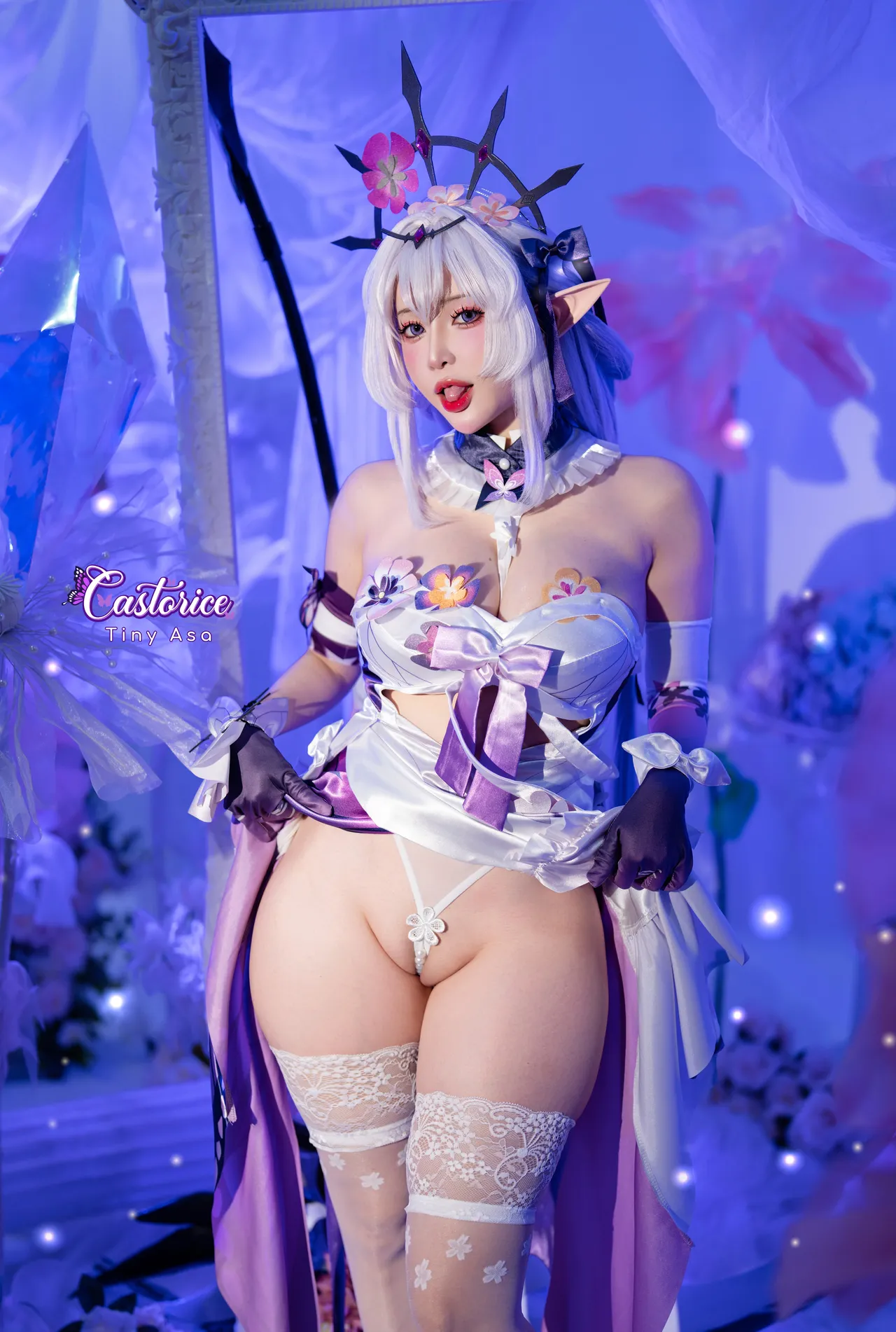 Tiny Asa アサ (tiny.asababy) cosplay Castorice - HonkaiStar Rail-erohere10.webp