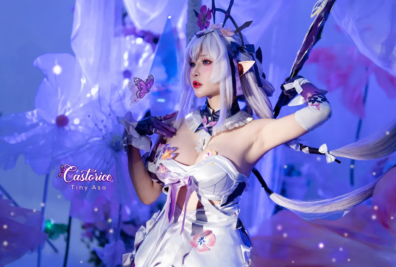 Tiny Asa アサ (tiny.asababy) cosplay Castorice - HonkaiStar Rail-erohere20.webp
