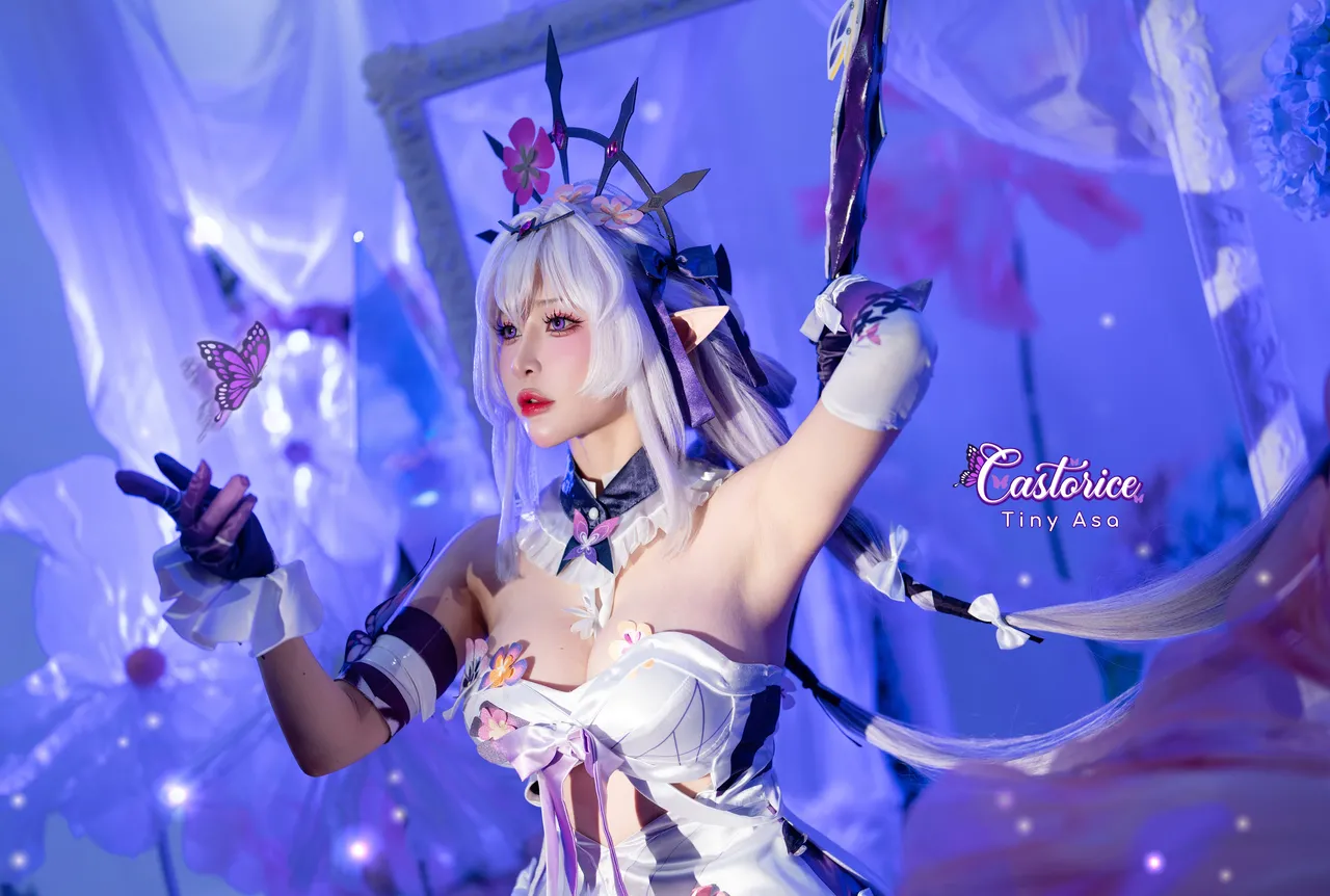 Tiny Asa アサ (tiny.asababy) cosplay Castorice - HonkaiStar Rail-erohere21.webp
