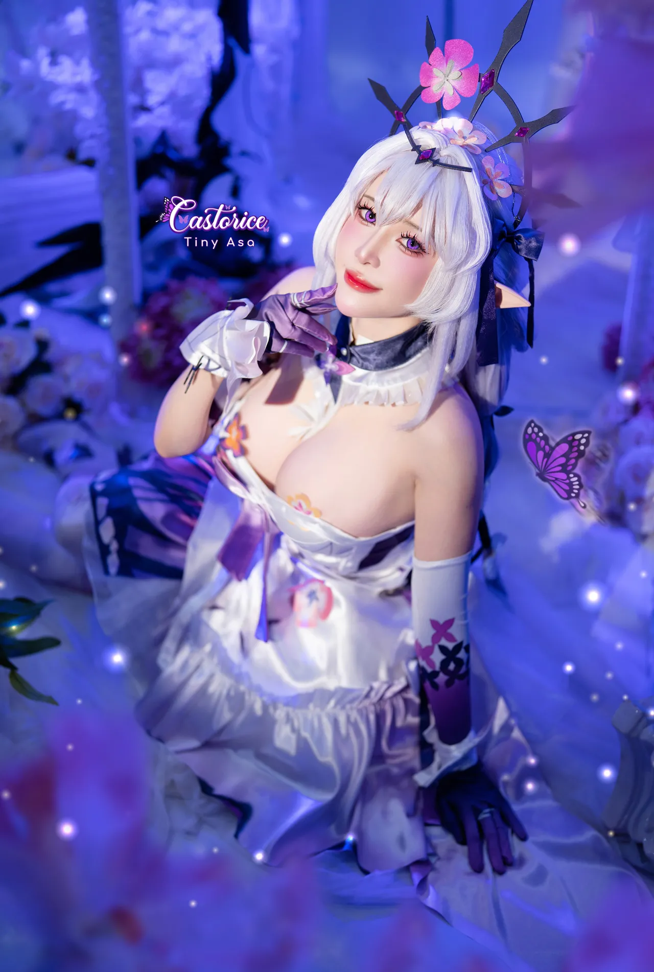 Tiny Asa アサ (tiny.asababy) cosplay Castorice - HonkaiStar Rail-erohere5.webp