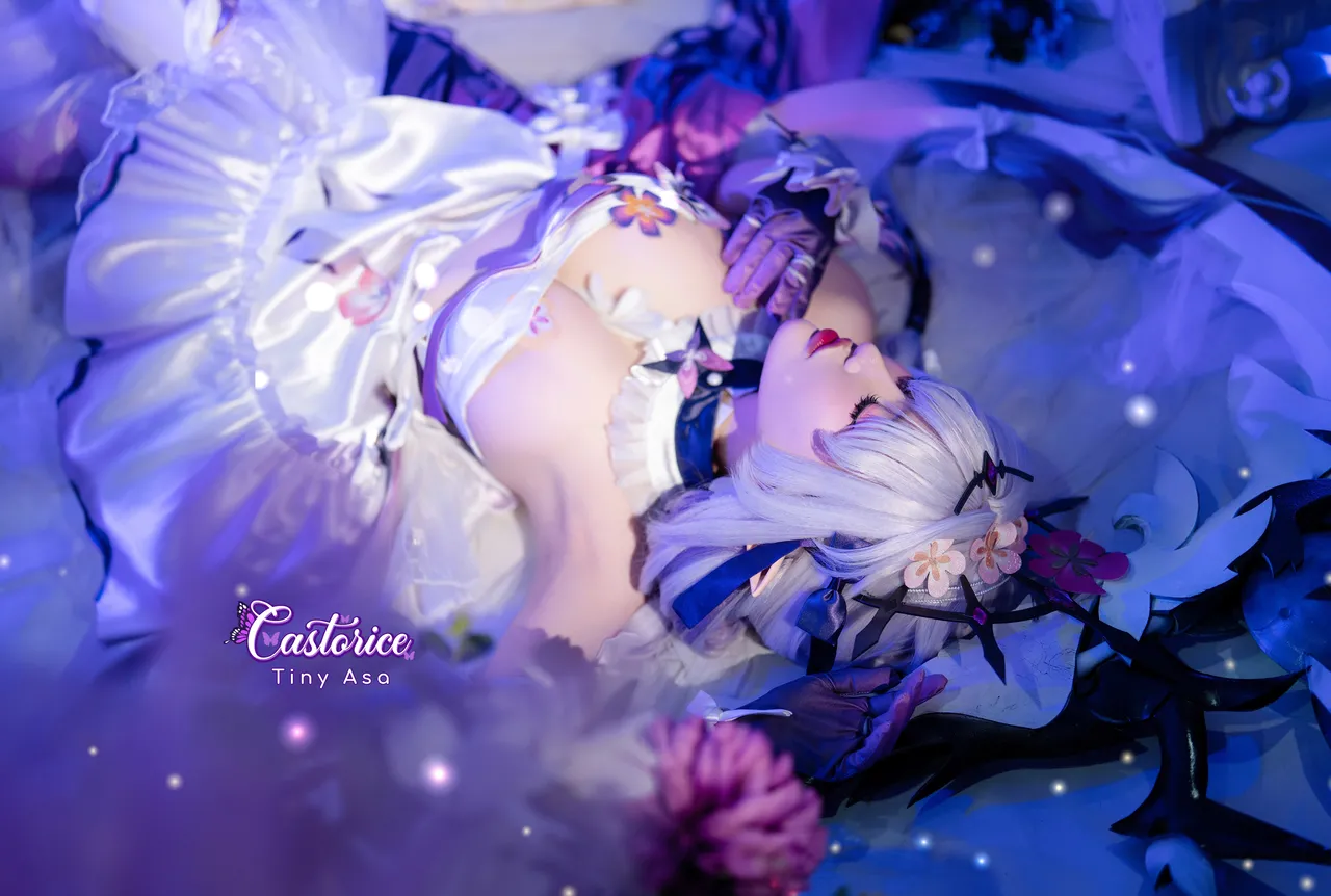Tiny Asa アサ (tiny.asababy) cosplay Castorice - HonkaiStar Rail-erohere7.webp