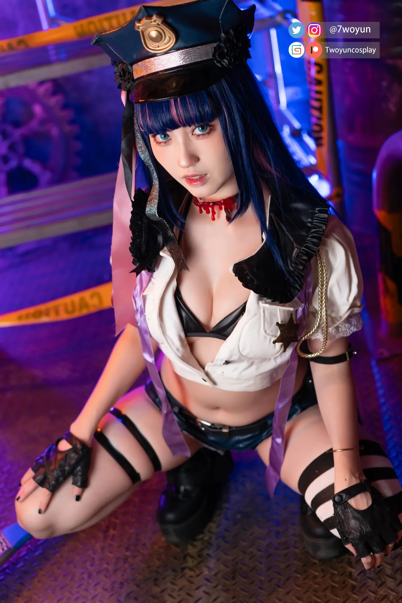 Twoyun - Officer Stocking-erohere4.webp