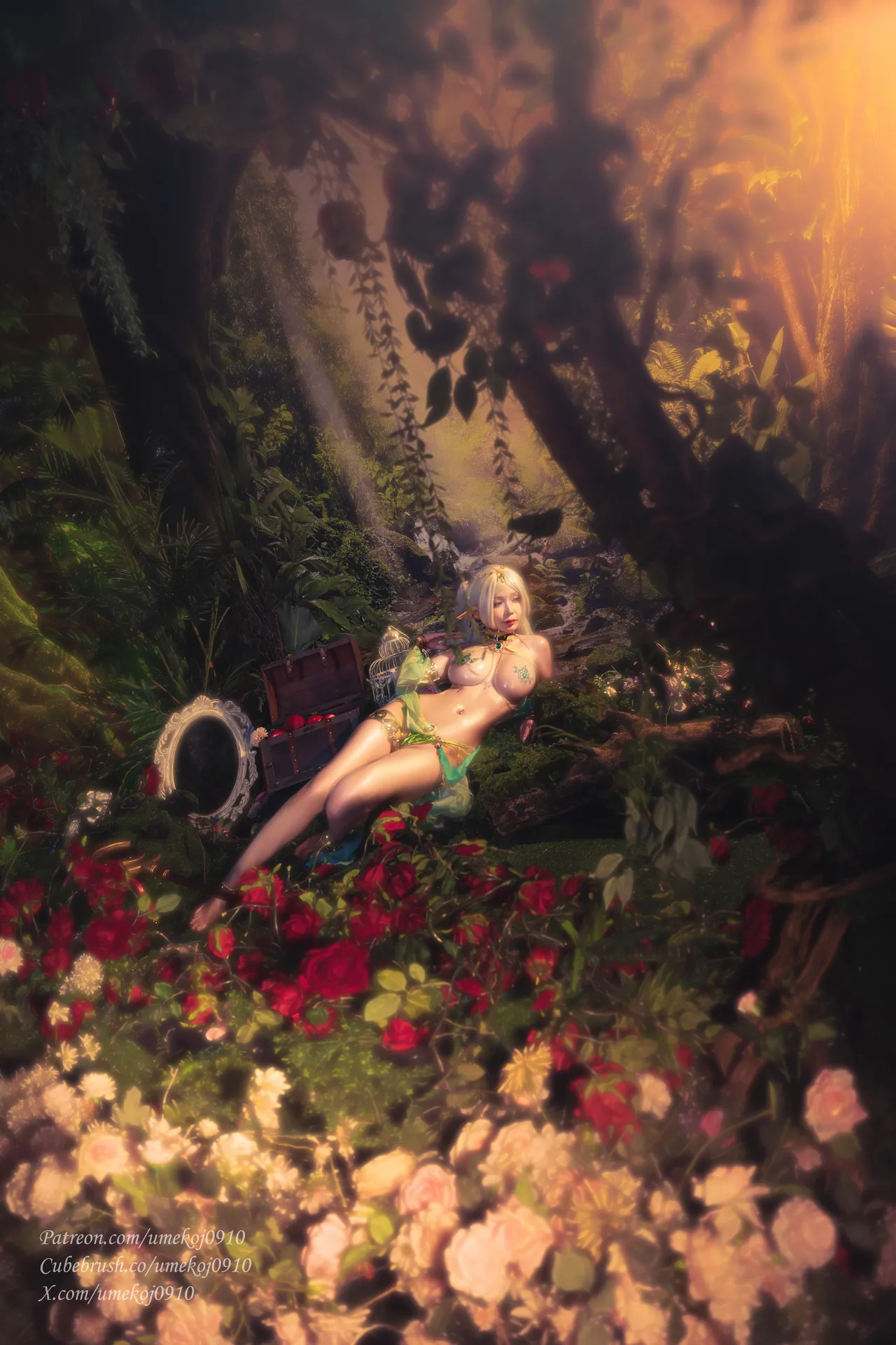 Umeko J - Frieren x Rukkhadevata outfit「Frieren Beyond Journey's End」-erohere39.webp