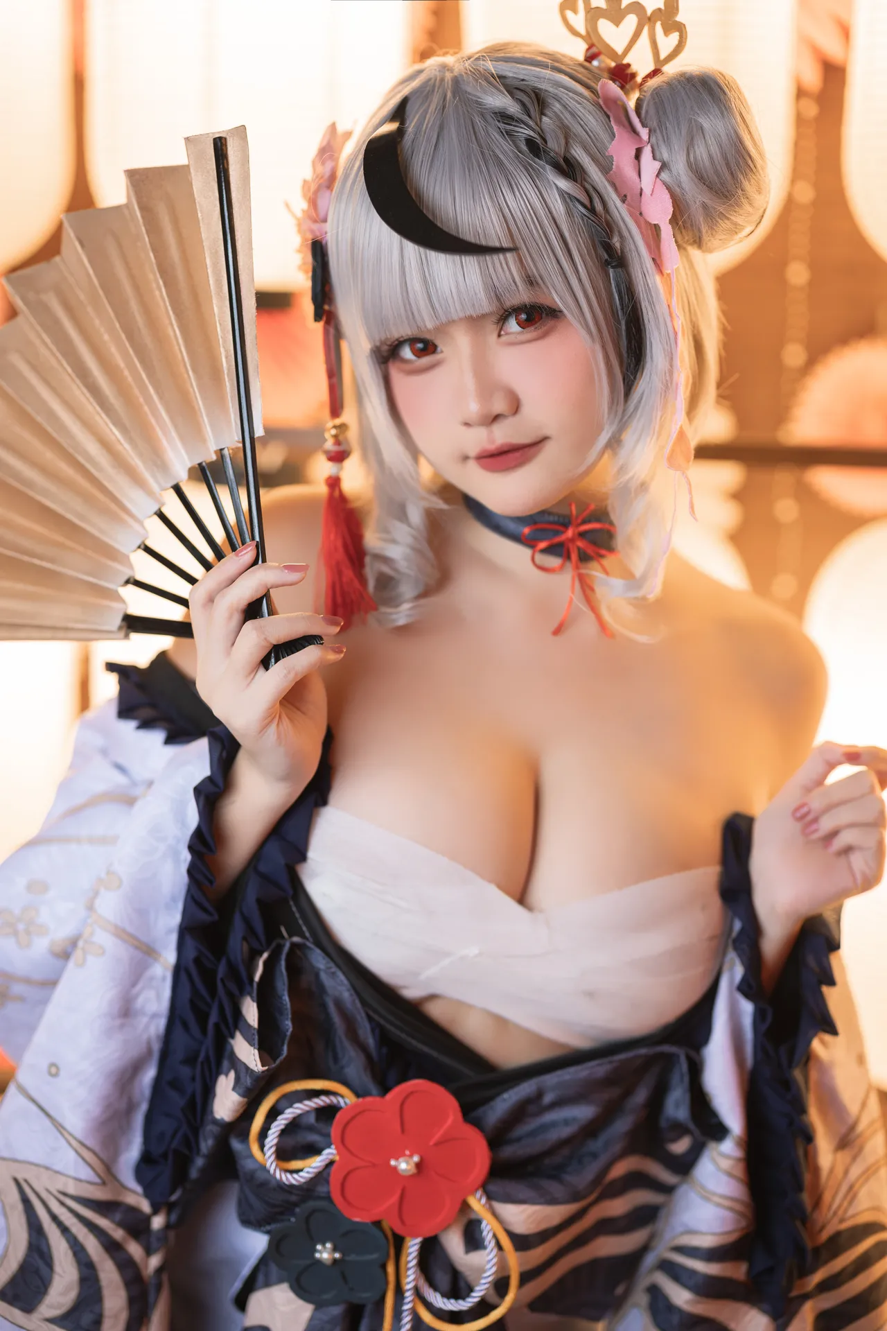 Xiaoyukiko - Sakamata Chloe Yukata-erohere5.webp