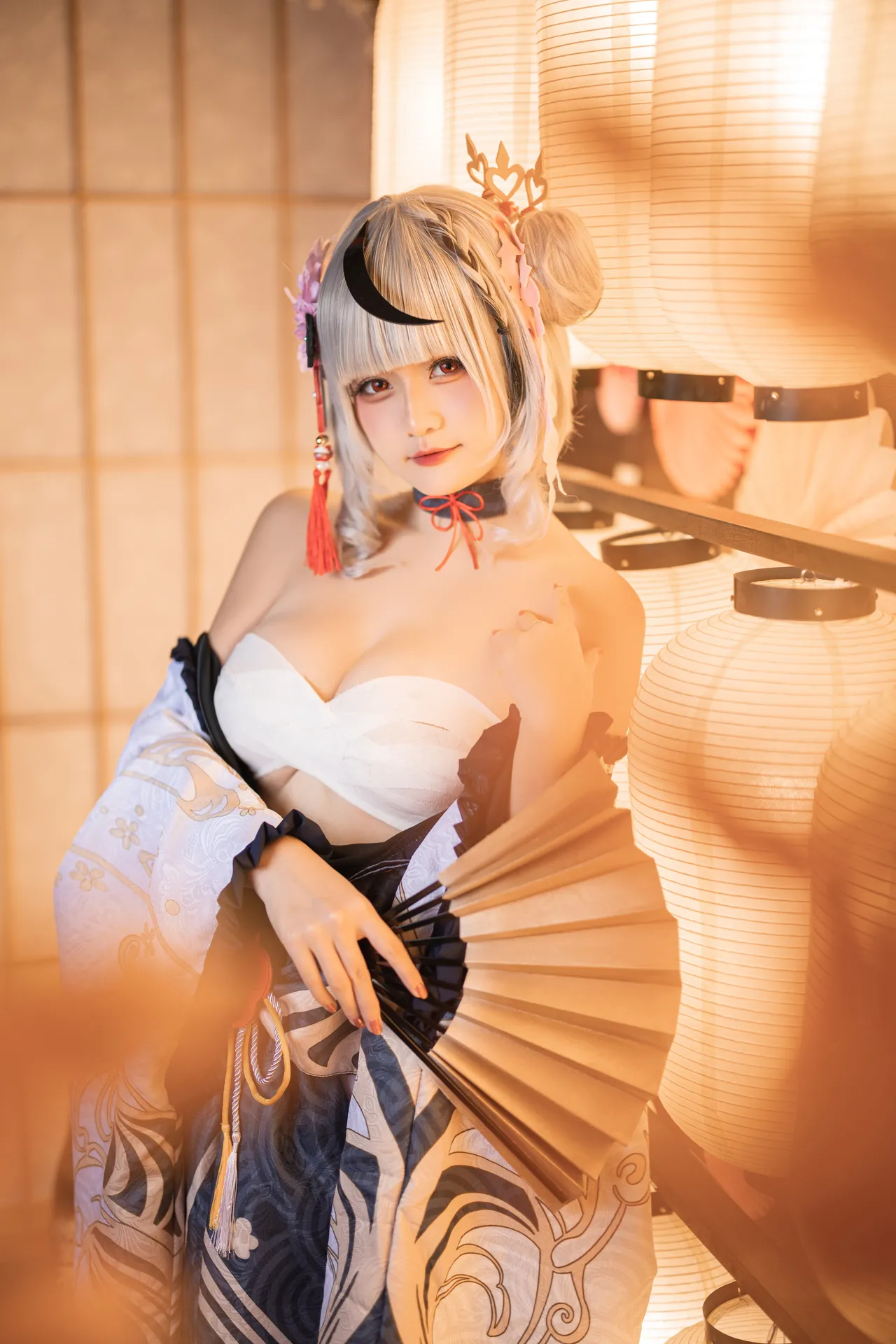 Xiaoyukiko - Sakamata Chloe Yukata-erohere6.webp