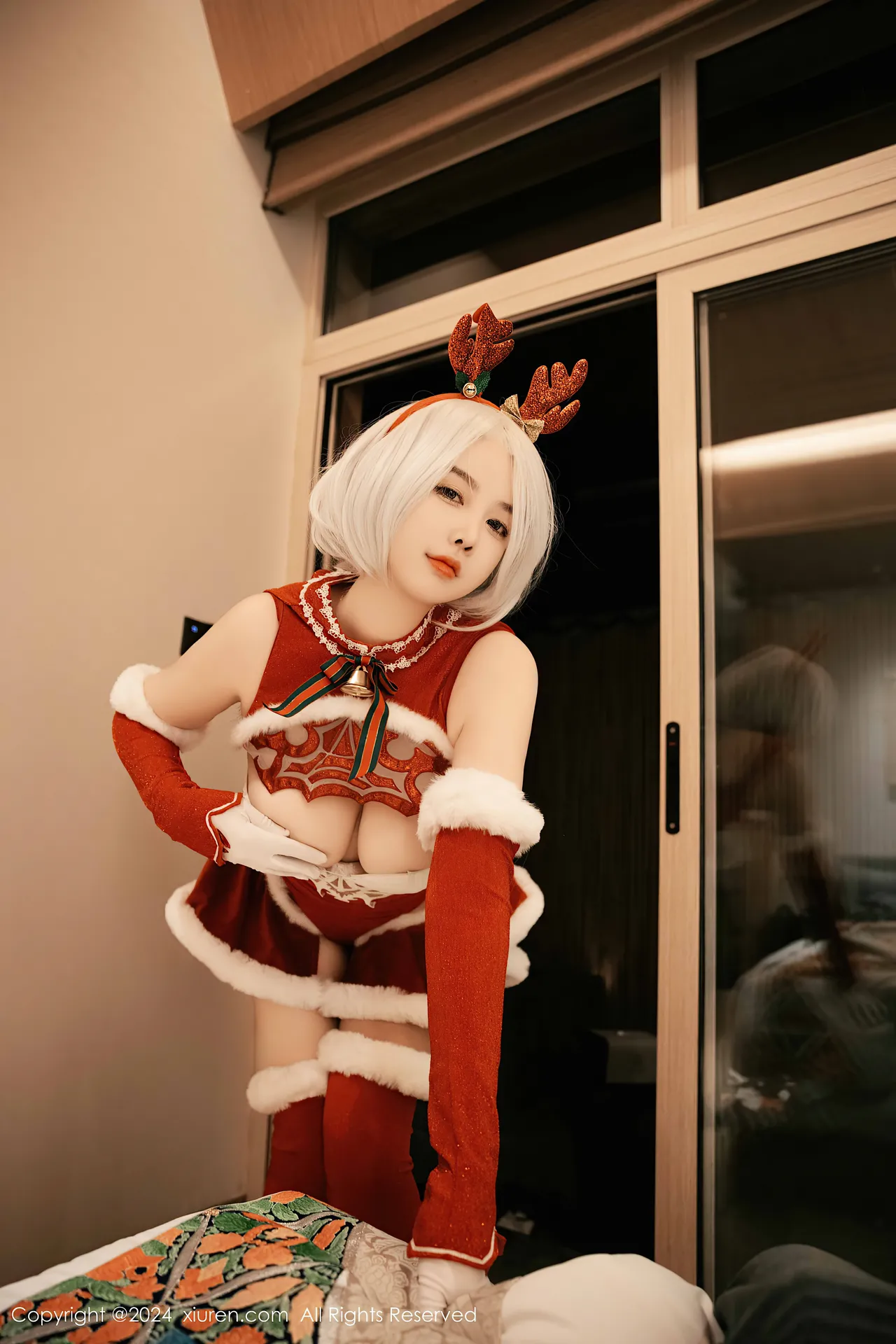 Xiuren秀人网 樱桃小犊子 Yorha 2B Chrismast-erohere10.webp