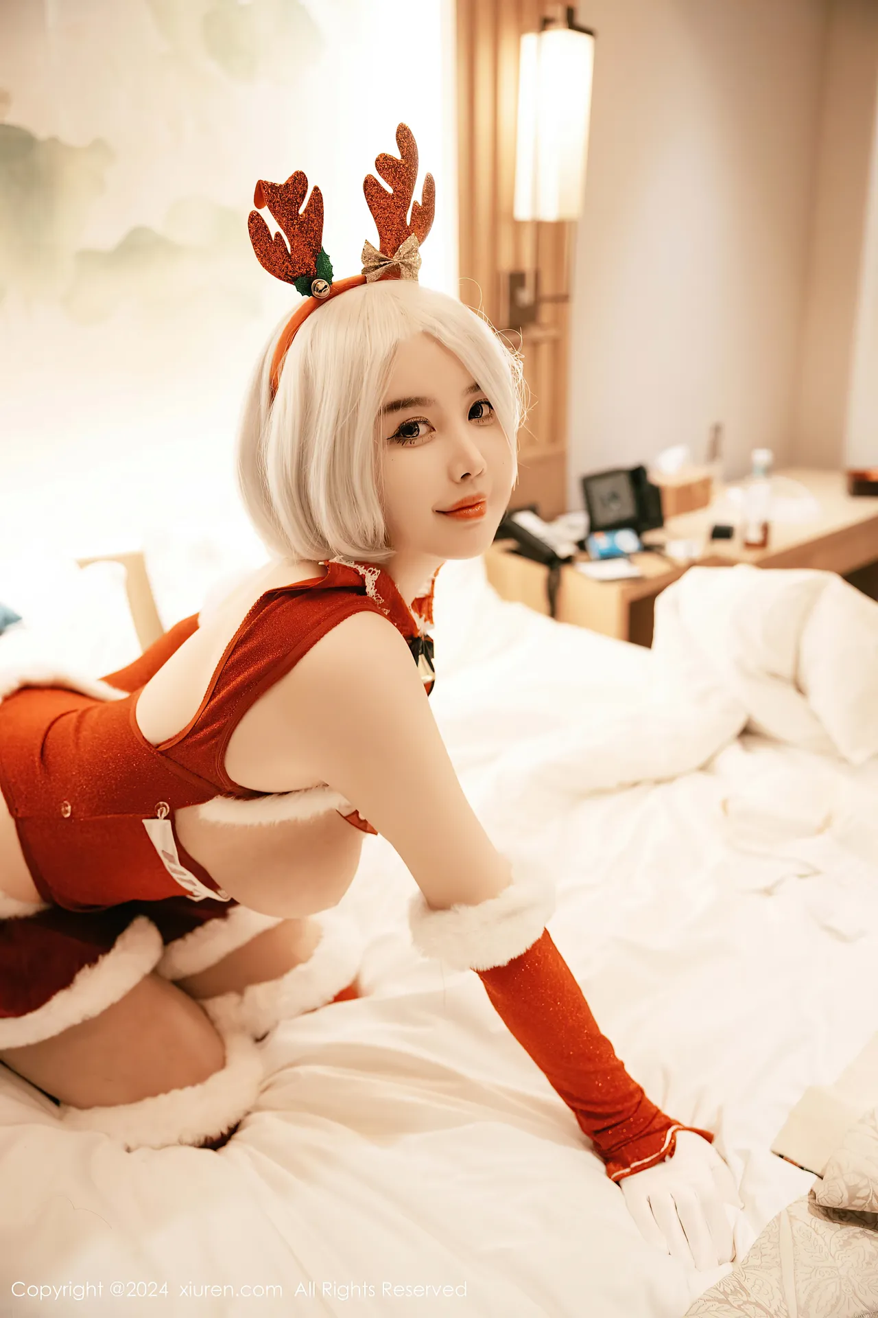 Xiuren秀人网 樱桃小犊子 Yorha 2B Chrismast-erohere35.webp