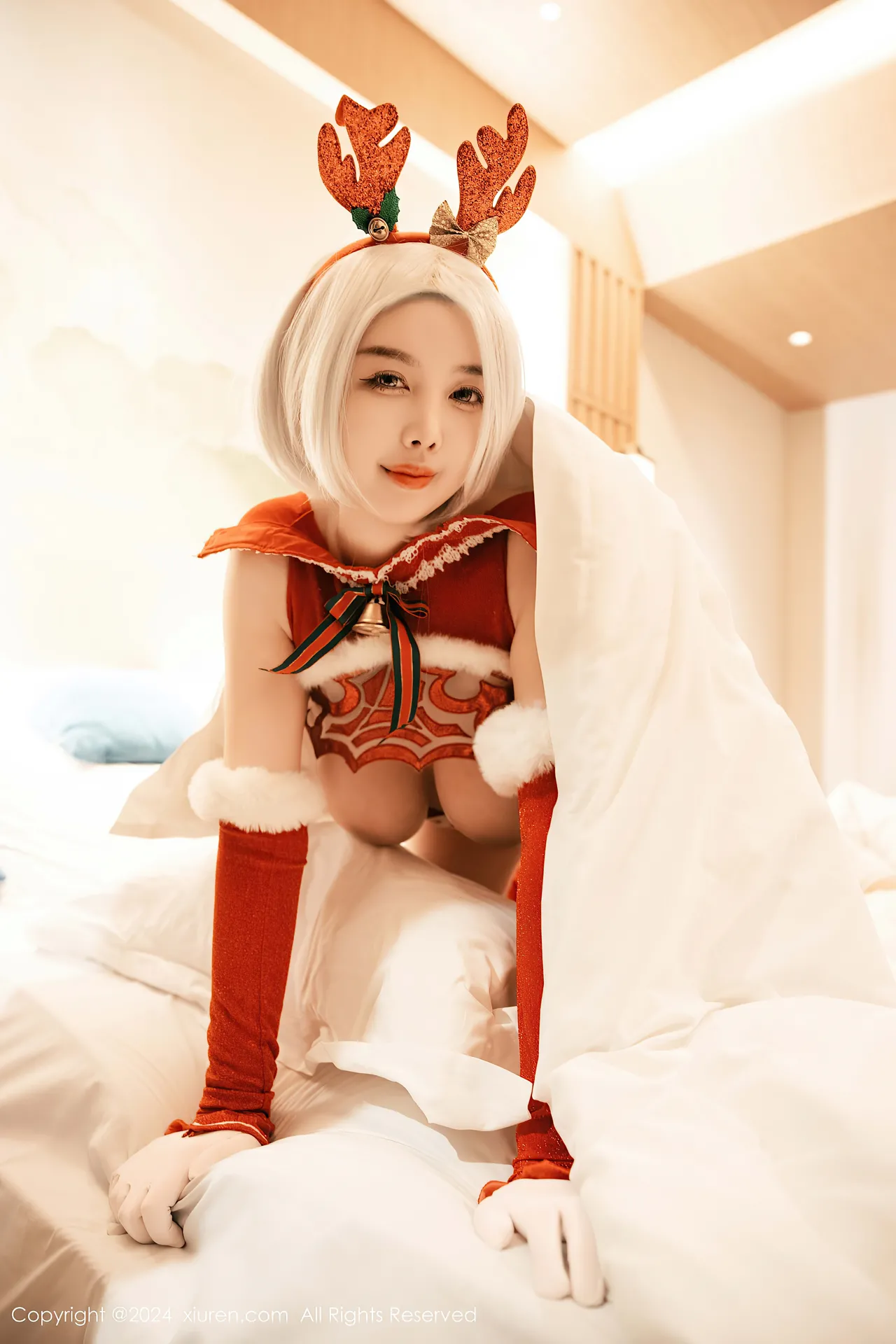 Xiuren秀人网 樱桃小犊子 Yorha 2B Chrismast-erohere46.webp
