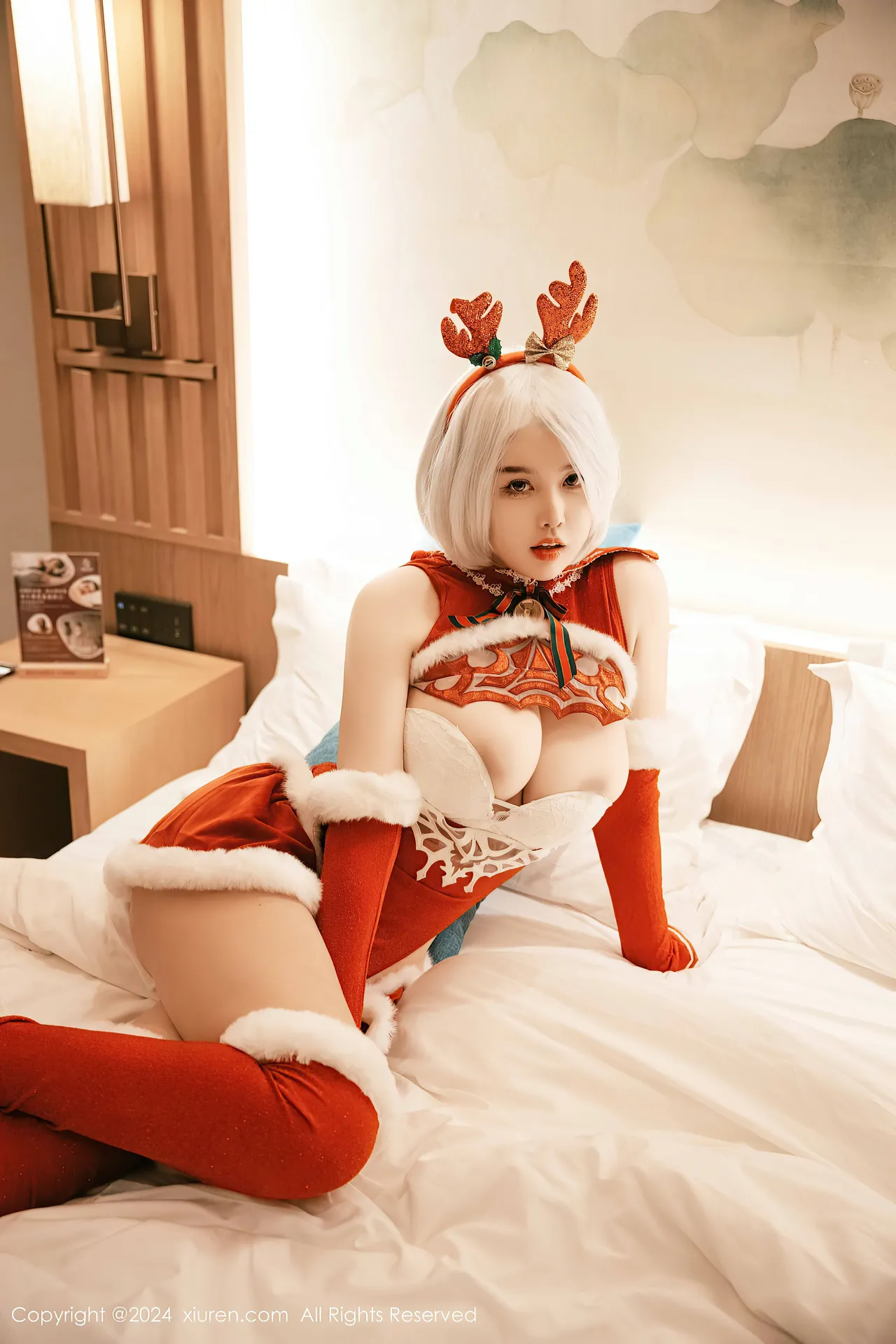 Xiuren秀人网 樱桃小犊子 Yorha 2B Chrismast-erohere49.webp