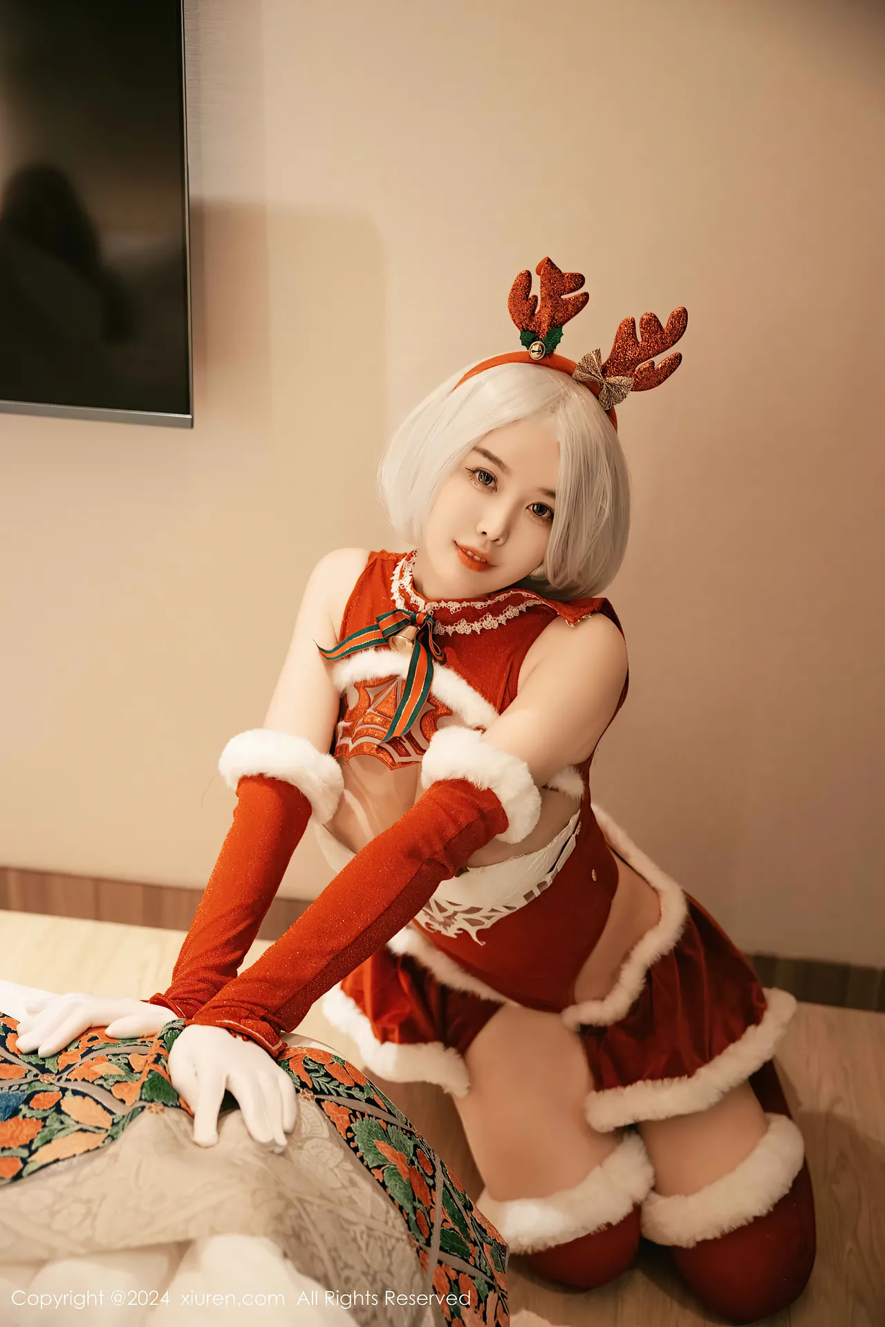 Xiuren秀人网 樱桃小犊子 Yorha 2B Chrismast-erohere51.webp