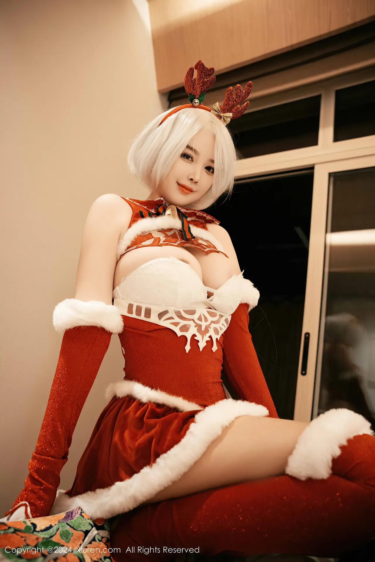 Xiuren秀人网 樱桃小犊子 Yorha 2B Chrismast-erohere53.webp