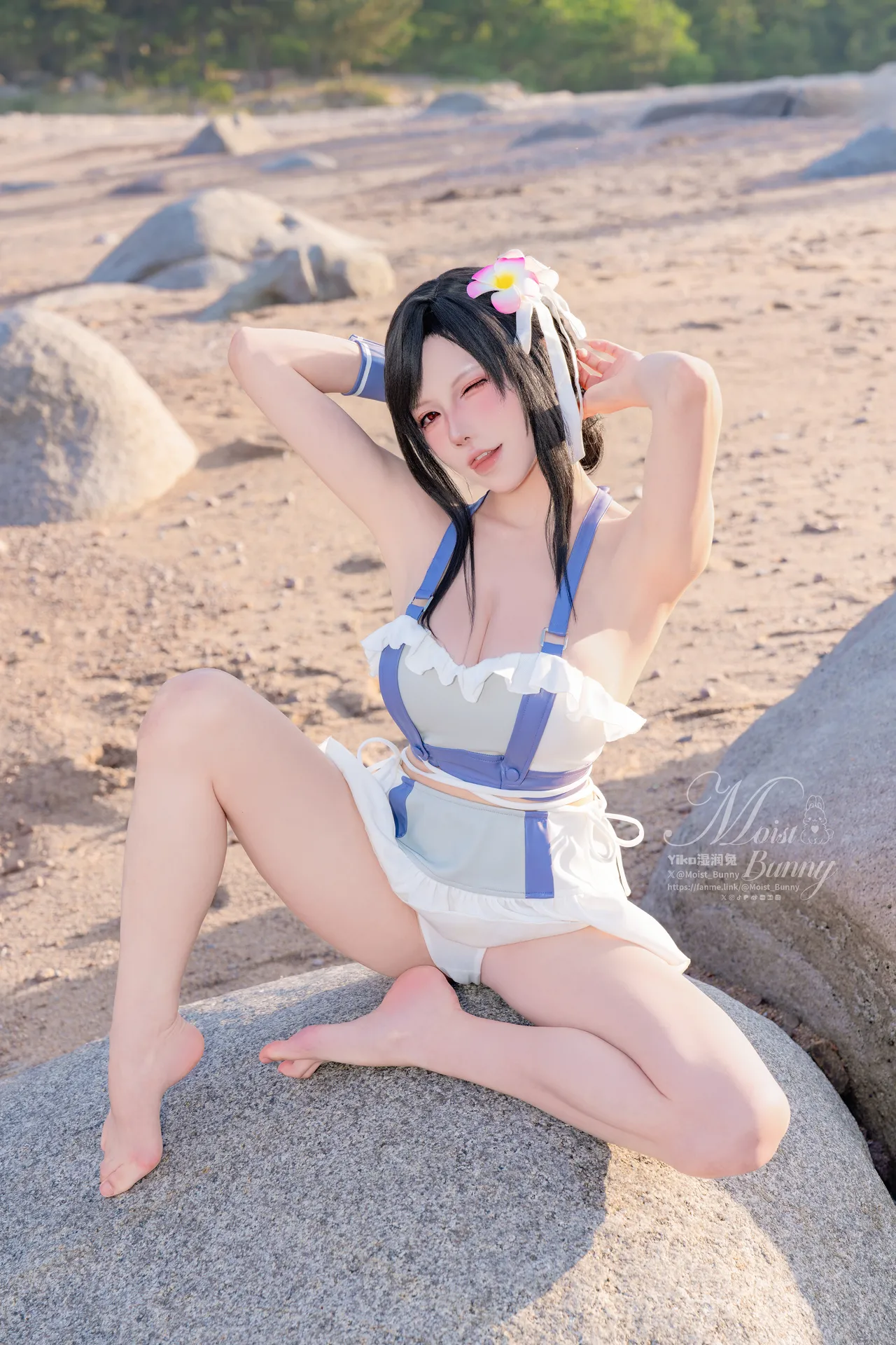 Yiko湿润兔 - 2025泳装限定作 海边假日 蒂法 (最终幻想)-erohere51.webp