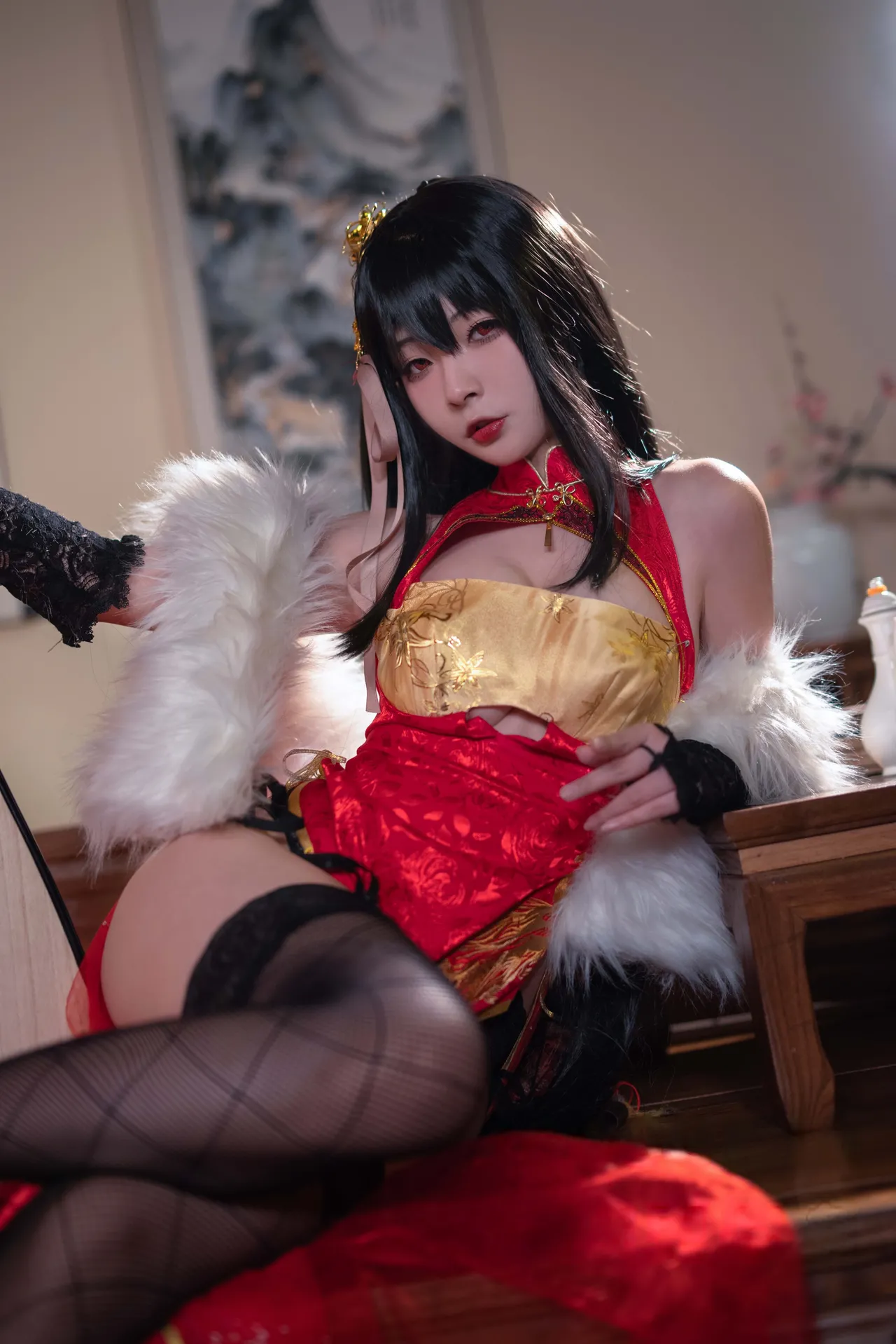 Yuuhui玉汇 - 碧蓝航线 大凤 旗袍-erohere15.webp