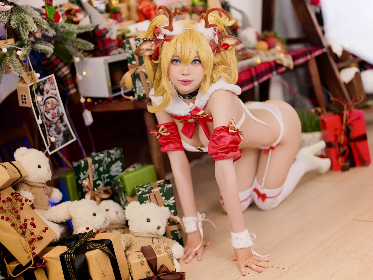 ZinieQ - Barbara Christmas (Genshin Impact)-erohere19.webp