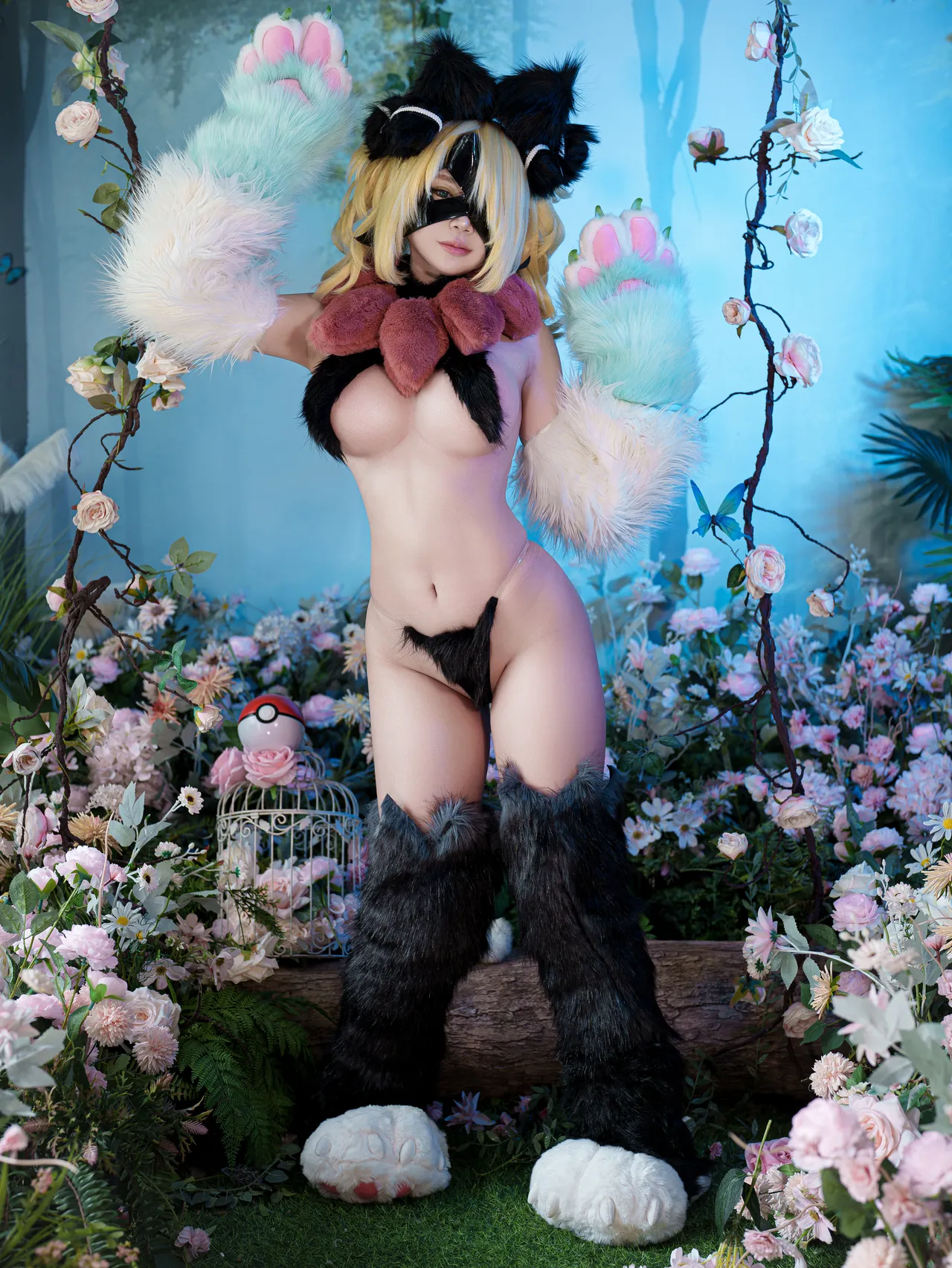 ZinieQ - Cynthia in Meowscarada Costume-erohere2.webp