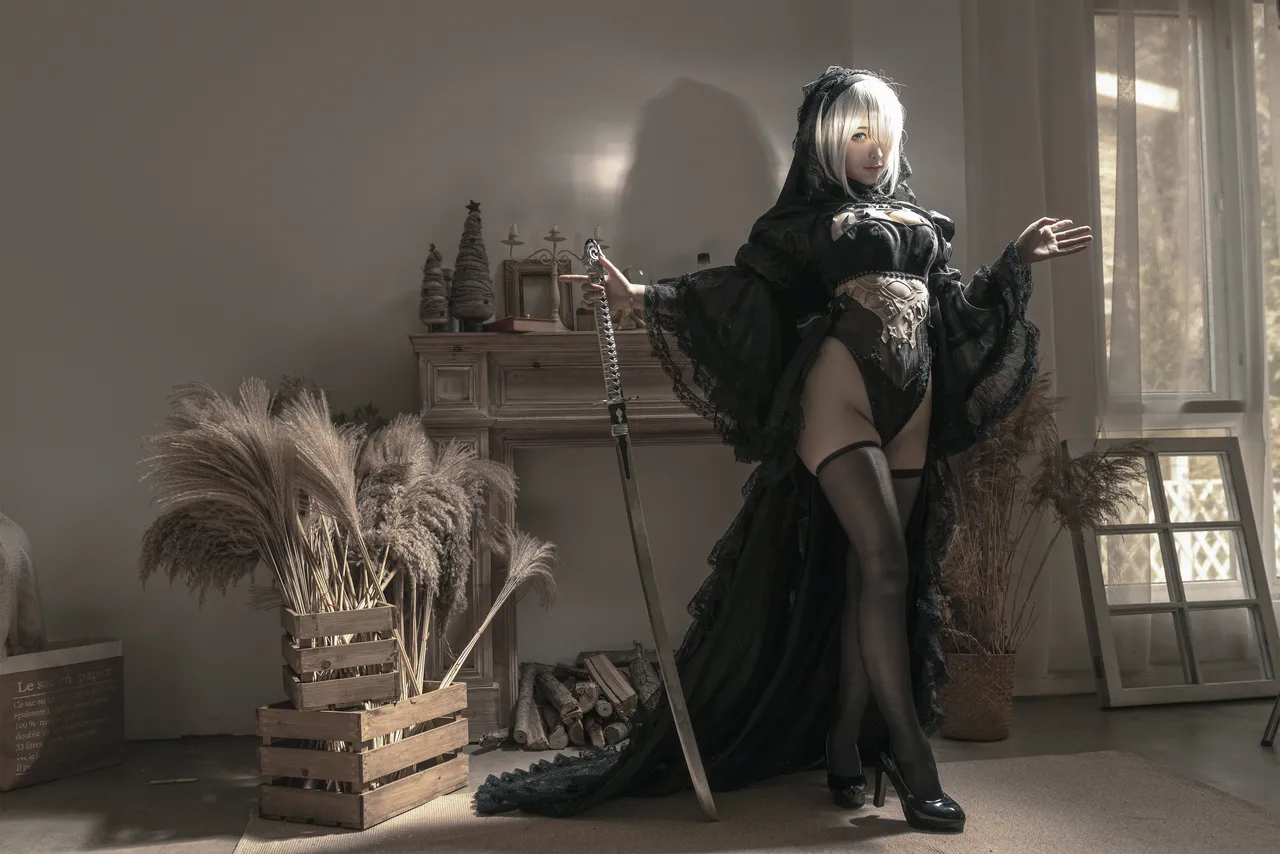 chunmomooo NieRAutomata Black Flower Wedding (NieRAutomata)-erohere14.webp