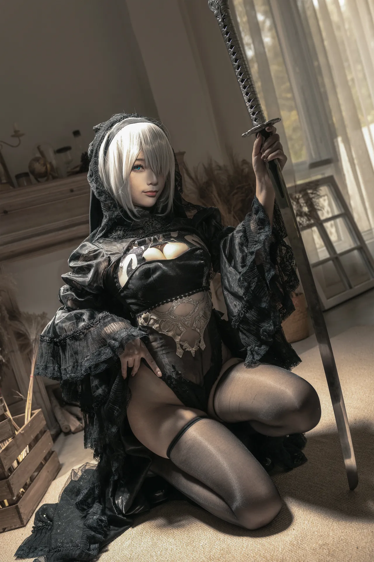 chunmomooo NieRAutomata Black Flower Wedding (NieRAutomata)-erohere5.webp
